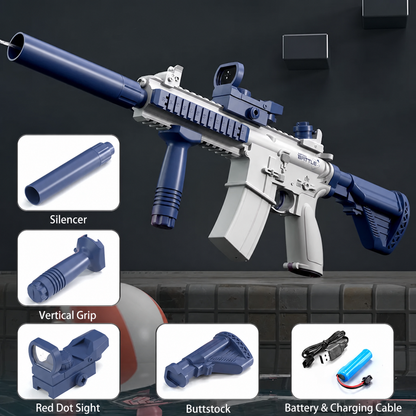 Pistolet à Eau M416 Automatique Bleu