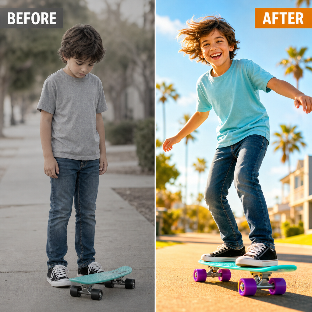 Skateboard Retro 58 cm Enfant