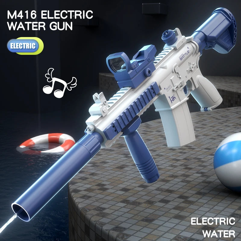 Pistolet à Eau M416 Automatique Bleu